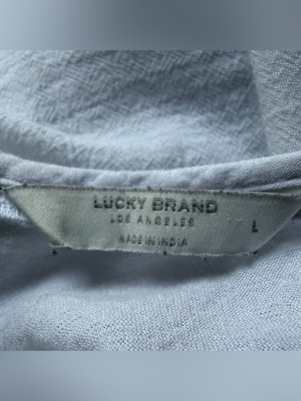 Lucky Brand LA Embroidered Boho Top - Picture 7 of 12